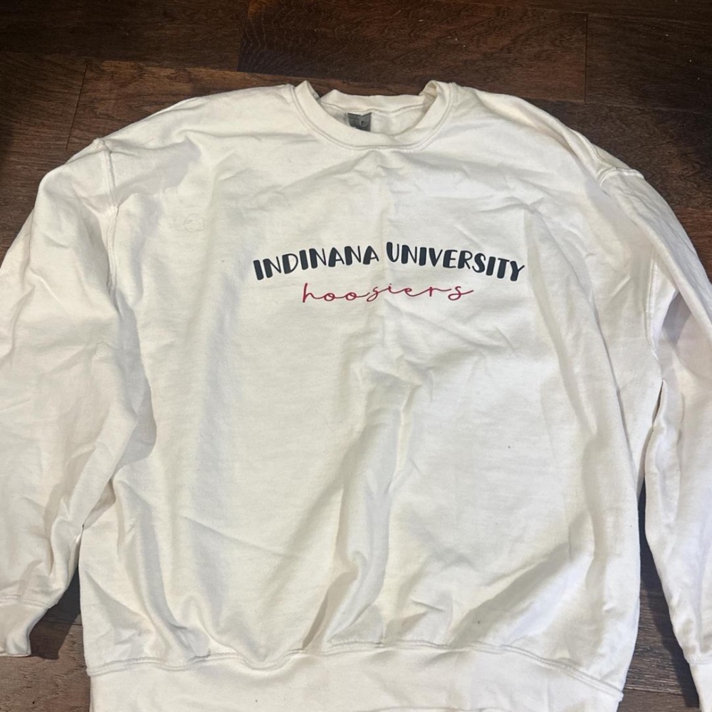 Indiana University Hoosiers White Sweater